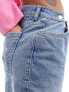 Фото #5 товара Mango adjustable waist baggy jeans in blue