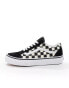 Vans Old Skool checkerboard trainers in white and black