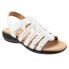 Фото #2 товара Trotters Tiki Laser T2322-100 Womens White Leather Strap Sandals Shoes