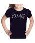 ფოტო #1 პროდუქტის Big Girl's Word Art T-shirt - OMG