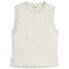 Puma Infuse Slim Crew Neck Tank Top Womens Off White Casual Athletic 62430887 M - фото #1