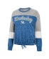 Women's Royal Kentucky Wildcats Joanna Tie Front Long Sleeve T-shirt