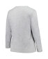 Фото #2 товара Women's Gray Tennessee Volunteers Plus Size Arch Over Logo Scoop Neck Long Sleeve T-Shirt