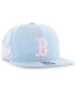 Фото #2 товара Men's Light Blue Boston Red Sox Ultra Suede Captain Snapback Hat