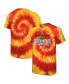 Фото #1 товара Men's Red Kansas City Chiefs Super Bowl LVIII Champions Soft Hand Tie-Dye T-shirt