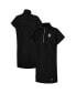 ფოტო #1 პროდუქტის Women's Black Detroit Tigers Emily Quarter-Zip Sneaker Dress