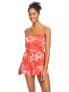 Roxy 300524 Women On Way Love Romper Hibiscus Seaside Tropics Size XS