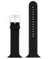 Фото #1 товара Ремешок для часов WITHit черный гладкий силиконовый ремешок совместимый с Apple Watch 42/44/45/Ultra/Ultra 2