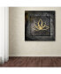 Фото #3 товара lightbox Journal 'Grunge Gold Crown Lotus' Canvas Art - 18" x 18" x 2"