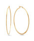 ფოტო #2 პროდუქტის 18K Gold Plated Stainless Steel Hoop Earrings