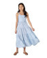 ფოტო #2 პროდუქტის Big Girls Belted Gingham Midi Dress, 2 PC