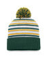 ფოტო #2 პროდუქტის Men's Green NDSU Bison Dash Cuffed Knit Hat with Pom