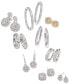 ფოტო #3 პროდუქტის Channel-Set Diamond Hoop Earrings in 14k White Gold (1 ct. t.w.)