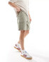 Фото #1 товара Selected Homme cargo short in khaki