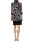 Фото #2 товара Women's Necklace Dress & Puff-Print Jacket