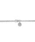 ფოტო #5 პროდუქტის Lab-Created Sapphire (5/8 ct. t.w.) & Diamond (1/10 ct. t.w.) Halo Dog Tag 22" Pendant Necklace in Sterling Silver, Created for Macy's