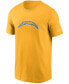 Фото #3 товара Men's Gold Los Angeles Chargers Primary Logo T-shirt