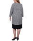 ფოტო #4 პროდუქტის Plus Size 2 Piece Jacket and Dress Set