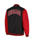 Фото #3 товара Men's Black Chicago Bulls Full-Zip Bomber Jacket