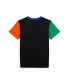 Фото #2 товара Футболка для малышей Polo Ralph Lauren с логотипом, выполненная в цветовой гамме Рубашки из хлопкового джерси