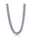 Stainless Steel Cuban Chain Necklace Синий, 24 - фото #1