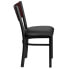 Фото #3 товара Hercules Series Black CutoutRestaurant Chair