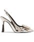 ფოტო #2 პროდუქტის Chacha Slingback Rhinestone Buckled Pumps