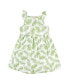 Toddler Girls Cotton Dresses, Palm Leaf