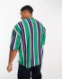 Фото #3 товара Футболка ASOS Striped Oversize Green Marine