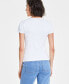 Фото #2 товара Women's Cap-Sleeve Square-Neck Tee, Created for Macy's