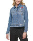 ფოტო #1 პროდუქტის Women's Denim Jacket with Patches