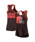 Фото #1 товара Women's Brown Cleveland Browns Tater Tank Top
