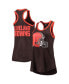 ფოტო #1 პროდუქტის Women's Brown Cleveland Browns Tater Tank Top