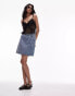 Фото #1 товара Topshop denim mini wrap skirt in bleach