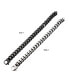 ფოტო #2 პროდუქტის Men's Steel Matte Curb Chain Bracelet