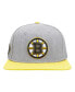 Фото #2 товара Men's Gray, Gold Boston Bruins Classic Logo Snapback Hat