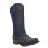 Фото #2 товара Roper Riley Denim Embroidered Snip Toe Cowboy Womens Blue Casual Boots 09-021-1