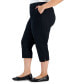 Фото #5 товара Women's Mid-Rise Comfort Waist Capri Pants, Created for Macy's