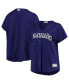 Фото #1 товара Women's Purple Colorado Rockies Plus Size Alternate Replica Team Jersey