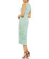 ფოტო #6 პროდუქტის Women's Striped Floral Embellished Sleeveless Midi Dress