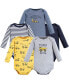 Baby Boys Cotton Long-Sleeve Bodysuits, Construction, 5-Pack