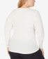 Фото #4 товара Plus Size Softwear with Stretch Long Sleeve Top