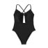 Фото #2 товара Women's Front Cut Out Ruffle Detail One Piece Swimsuit - Shade & Shore Black L