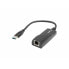Фото #1 товара Адаптер USB-к Ethernet Lanberg NC-1000-01 черный
