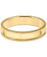 Men's Milgrain Edge Wedding Band in 18k Gold-Plated Sterling Silver (Also in Sterling Silver)