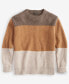 Women's 100% Cashmere Colorblocked Rib-Knit Sweater, Created for Macy's