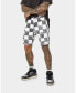 Фото #2 товара Men's Vintage-like Checks Denim Shorts