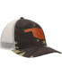 ფოტო #4 პროდუქტის Men's Camo Oklahoma Icon Woodland State Patch Trucker Snapback Hat