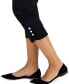 Women's Snap-Hem Pull-On Capri Pants, Created for Macy's