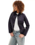 Фото #1 товара Barbour Annandale diamond quilt jacket with cord collar in navy